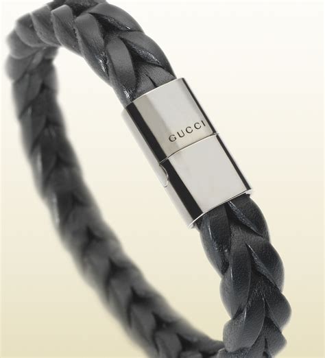 mens gucci bracelet|gucci leather bracelet for men.